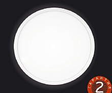 Светильник светодиодный накладной iSvet PNT-101 18Вт 3000K/4500K/6500К 220В Черный картинка 